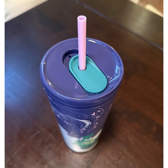 Unused STARBUCKS 24oz Venti Mermaid Iridescent Siren Logo Cold Cup Tumbler 2025 - Picture 4 of 8